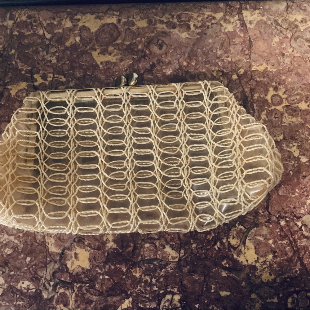 Vintage Cream Clutch